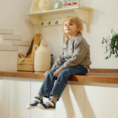Denim Skin Shoes Deep Blue