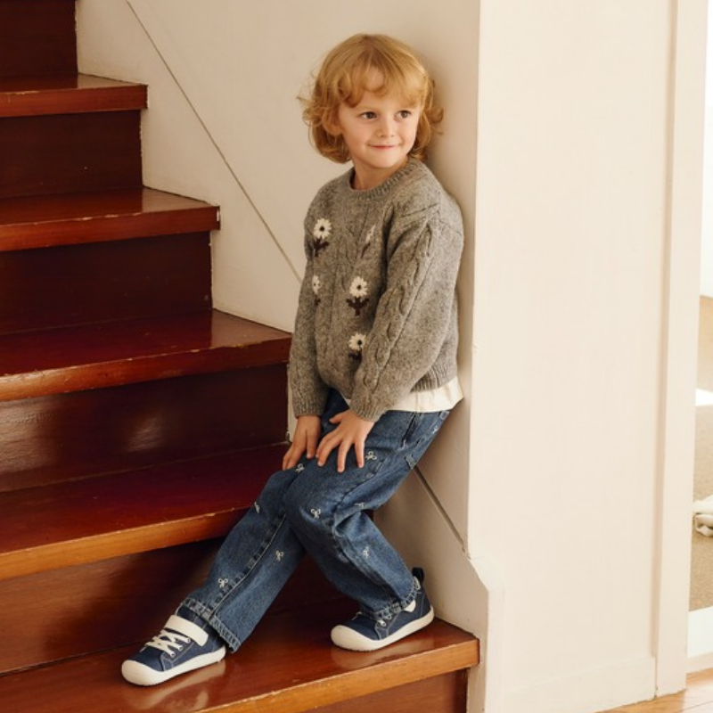 Denim Skin Shoes Deep Blue