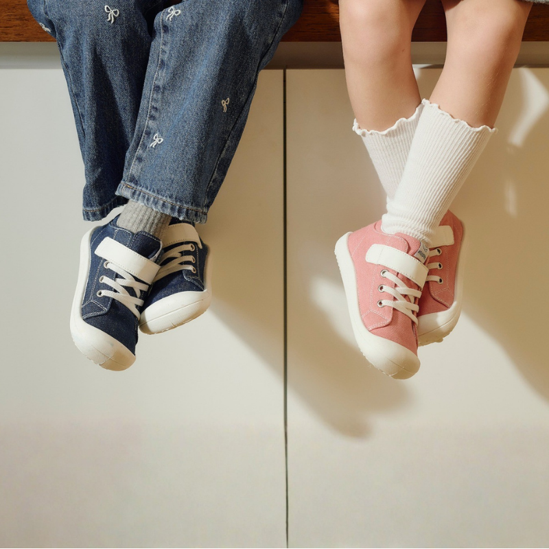 Denim Skin Shoes Pink